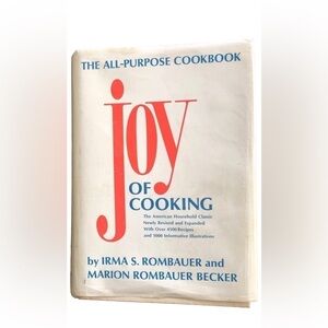Joy Of Cooking Hardcover Cookbook Dust Cover The All Purpose Book 1975